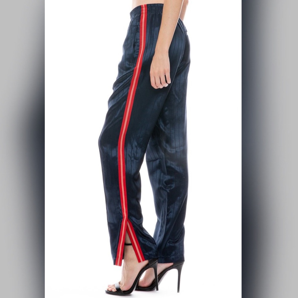 RAG & BONE Pinstrip track pants night blue